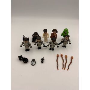 Real Ghostbusters Minimates Lot Of 8 Figures Barrett Venkman Spangler Slimer Acc